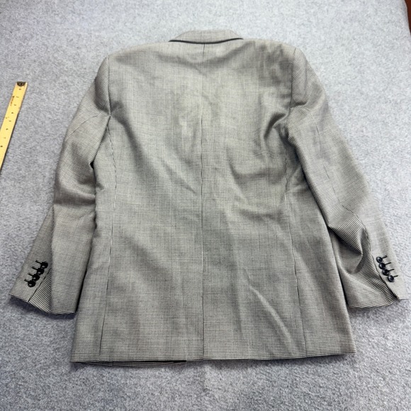 Banana‎ Republic Men's Blazer 42R Houndstooth Wool-Cashmere Italian Made Classic - Picture 7 of 8